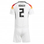 Günstige Fußballtrikots Deutschland Antonio Rudiger 2 Kinder Heimtrikot EURO 2024 Kurzarm